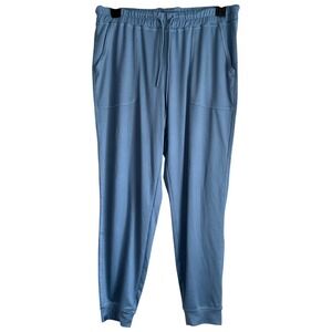Barefoot Dreams Size Large Butterchic Knit Seashore Blue Jogger Sweat Pants NWT‎